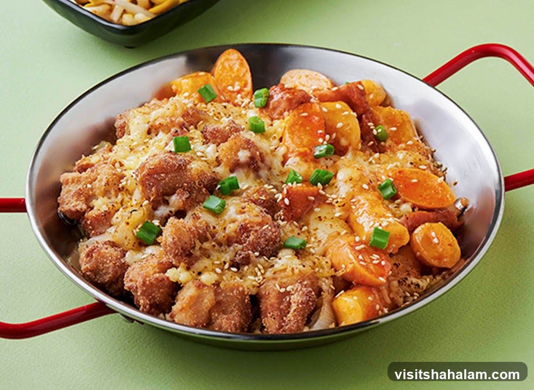 Cheesy Fried Chicken and Tteokbokki