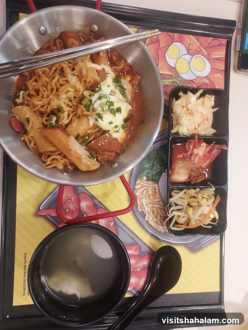 Korean Instant Noodle Dish