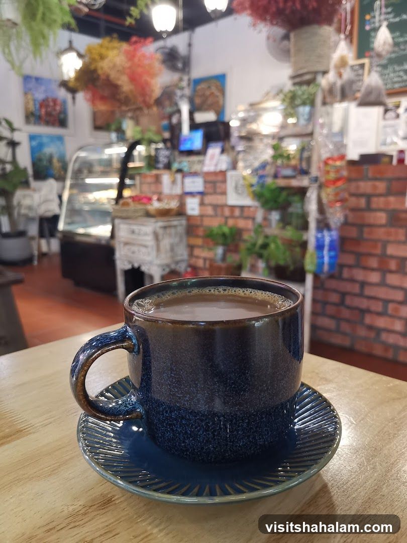 Coffee in a cafe
