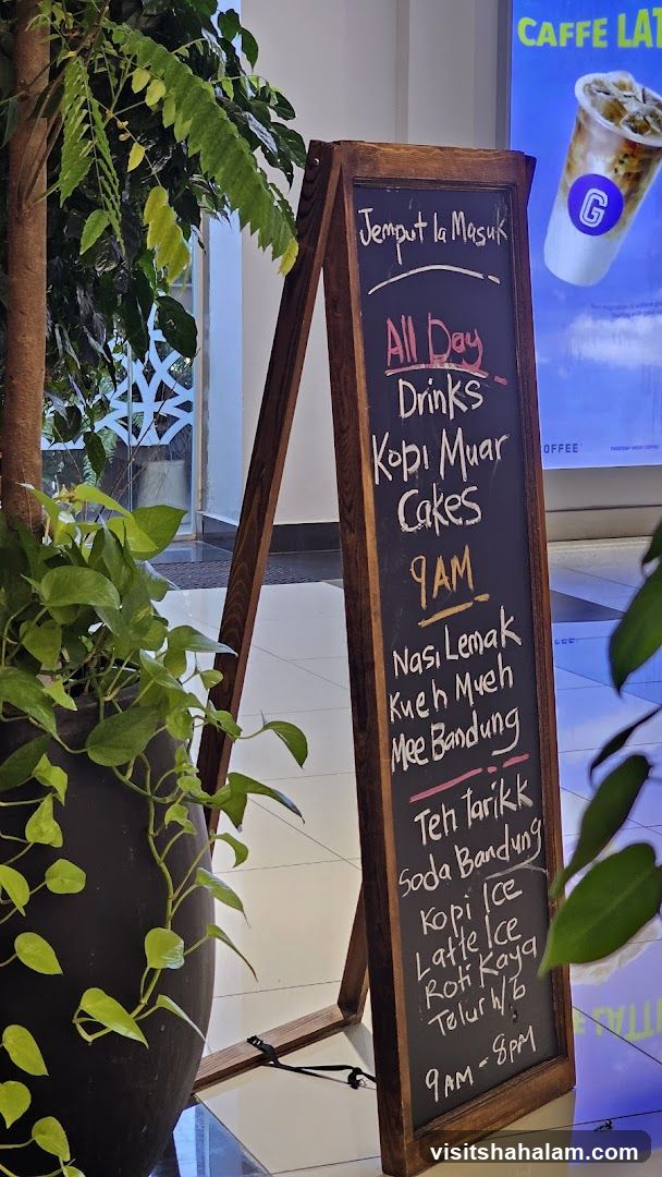 Cafe Menu