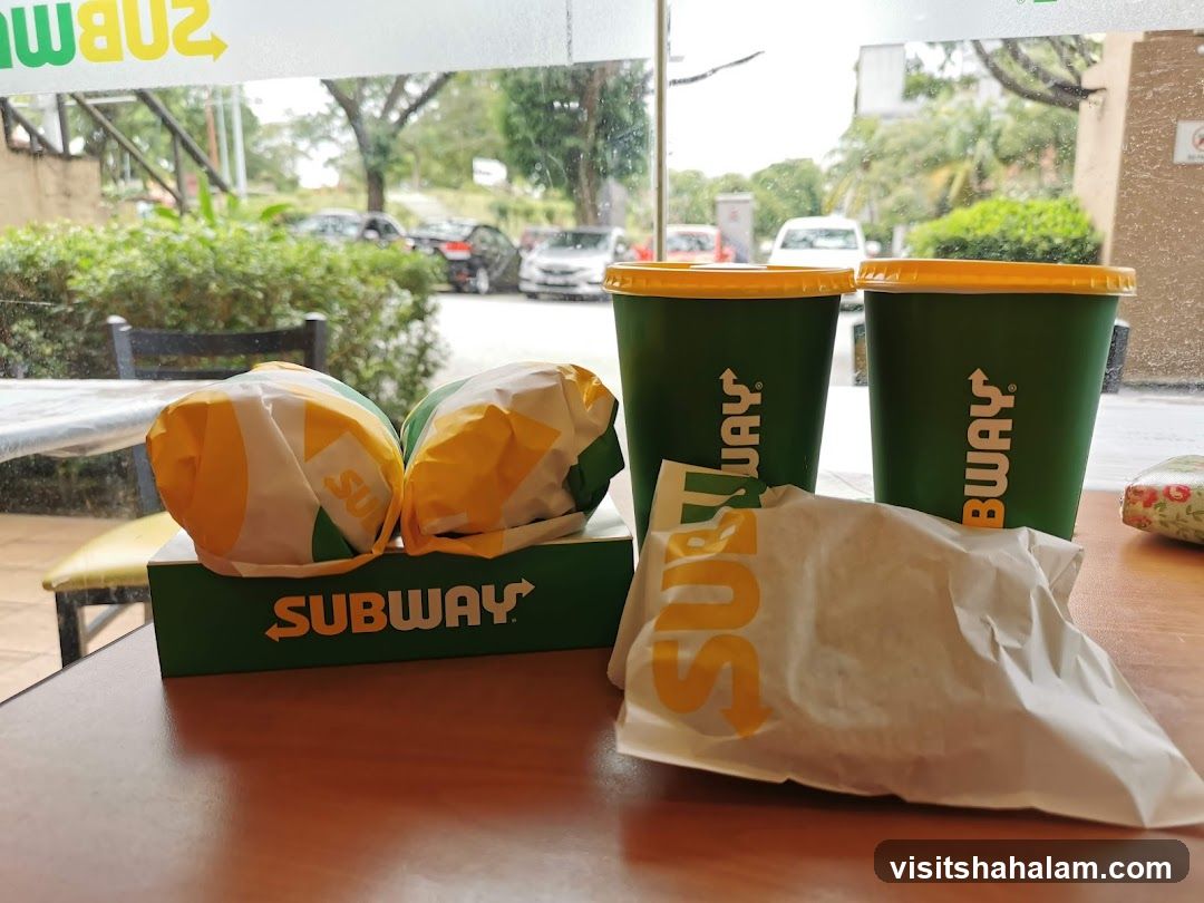 Subway Sandwiches and Drinks