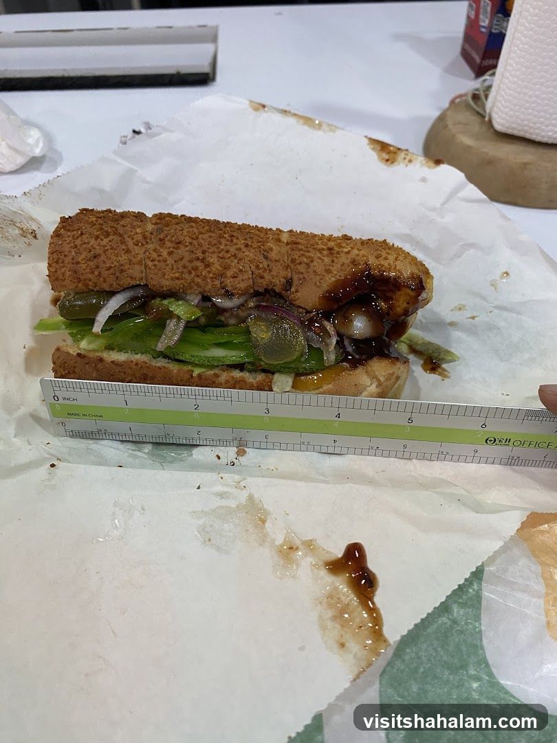 Sandwich with Ruler