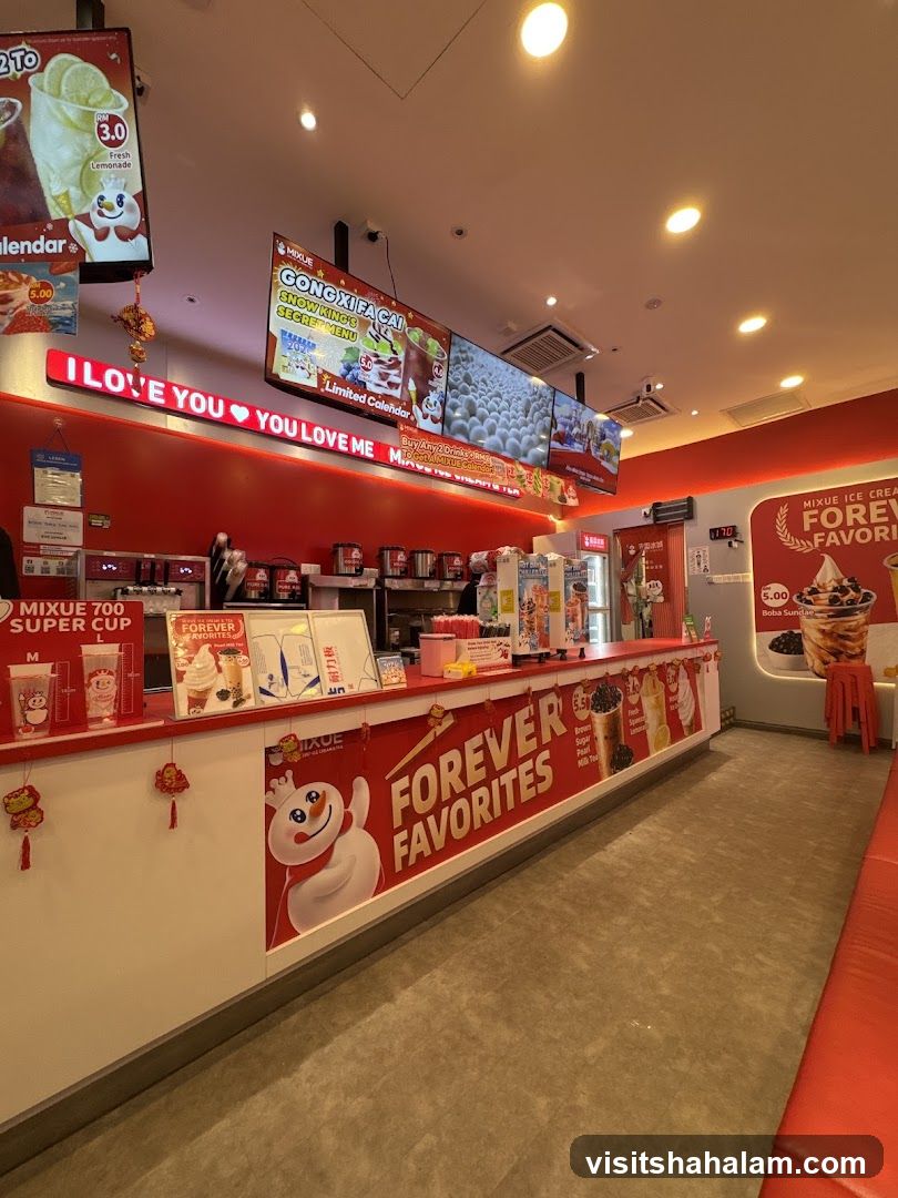 Ice Cream and Drink Shop Interior