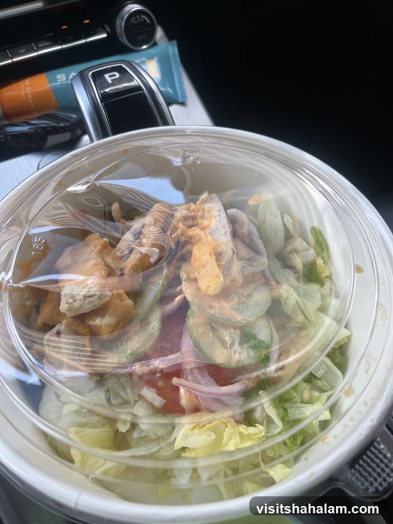 Chicken Salad in a Takeout Container