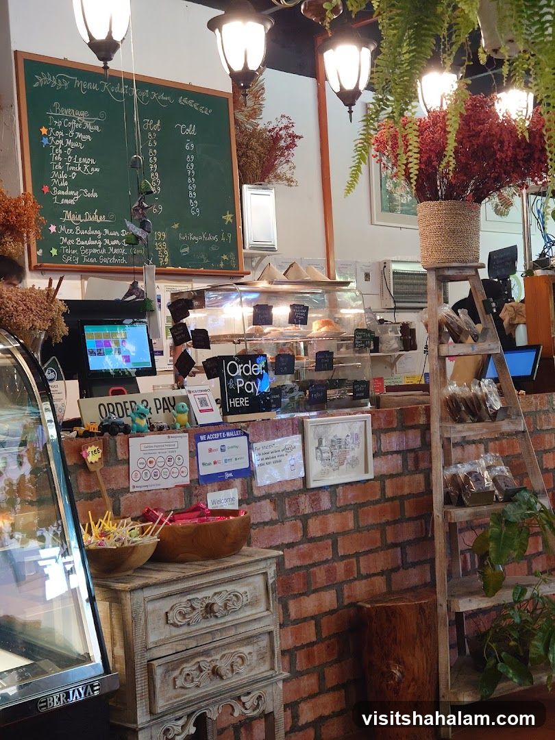 Cafe Interior with Menu