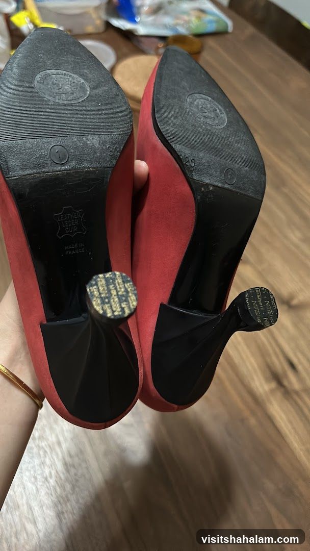 Red Suede Heels