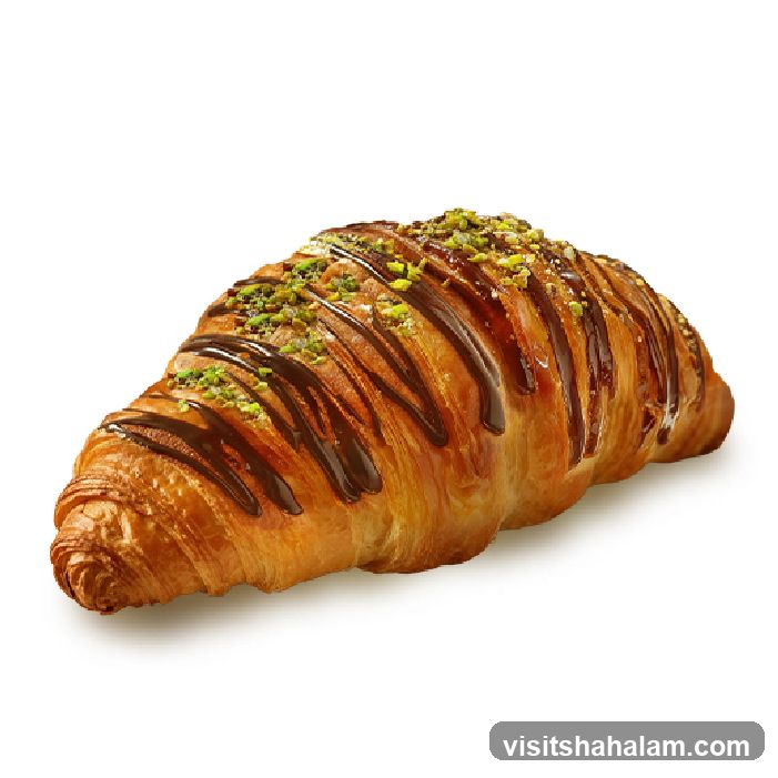 Croissant with Chocolate and Pistachios