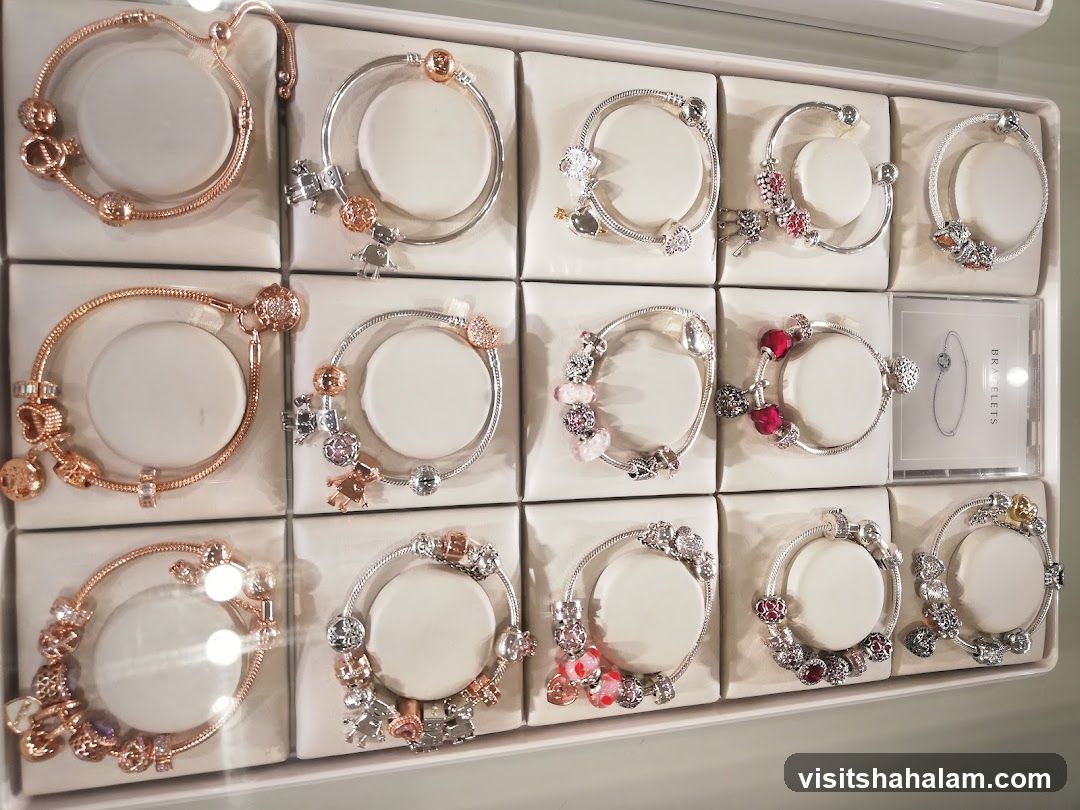 Display of Bracelets