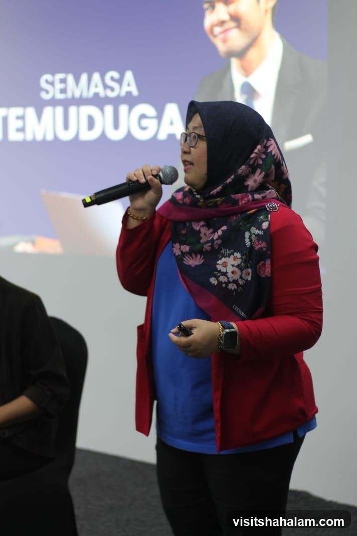Woman speaking at a podium