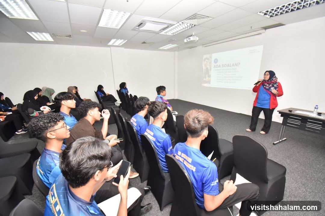 Presentation in a classroom