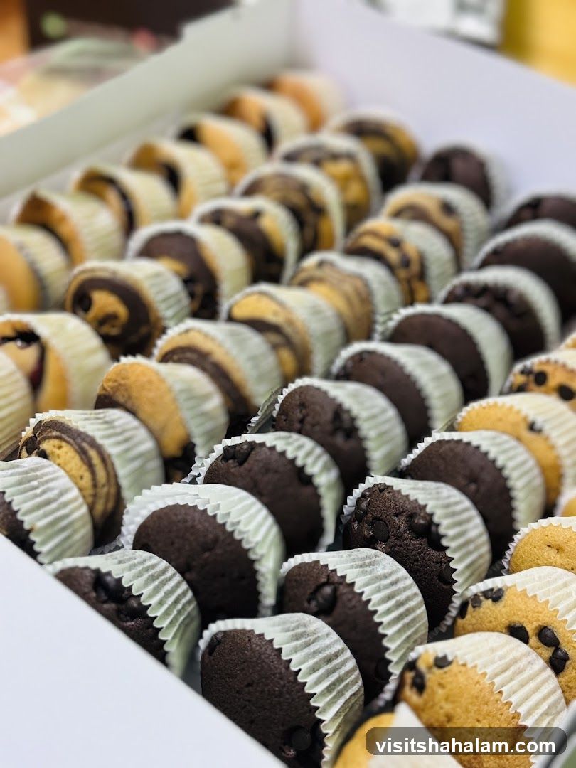 Assortment of Mini Muffins and Pastries