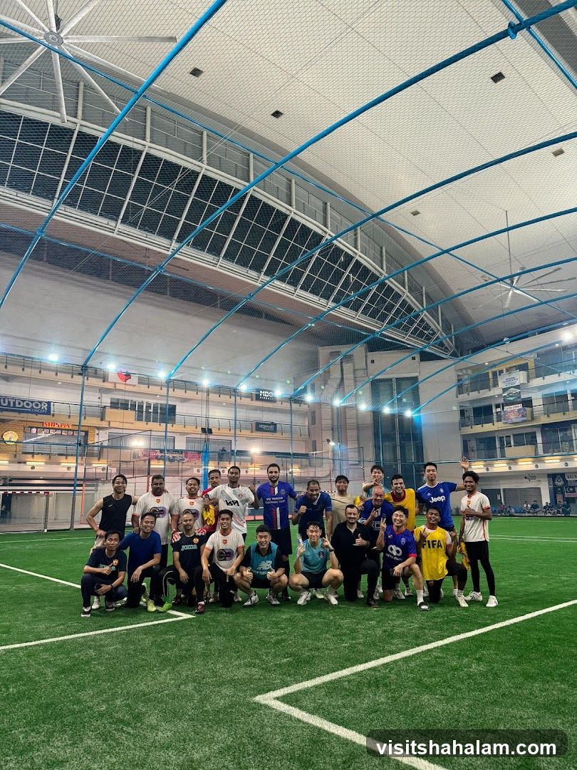 Group of men on a soccer field