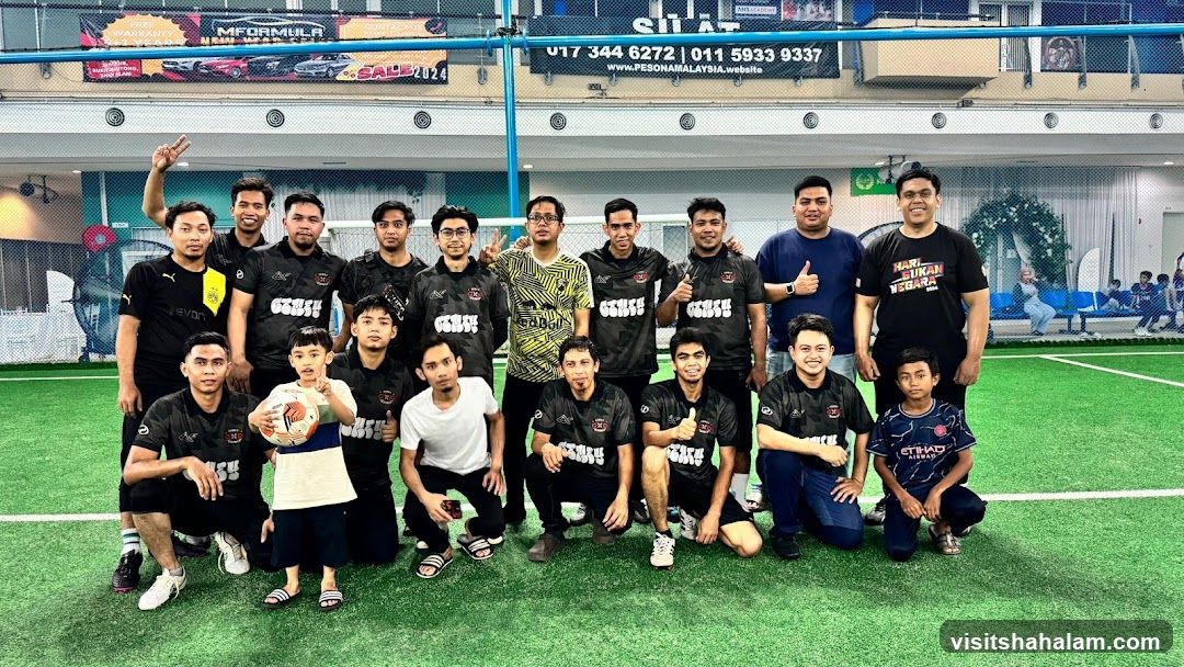 Group Photo at Indoor Soccer Field