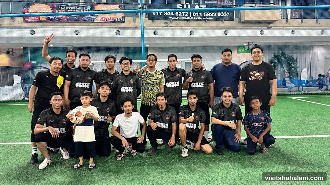 Group Photo at Indoor Soccer Field