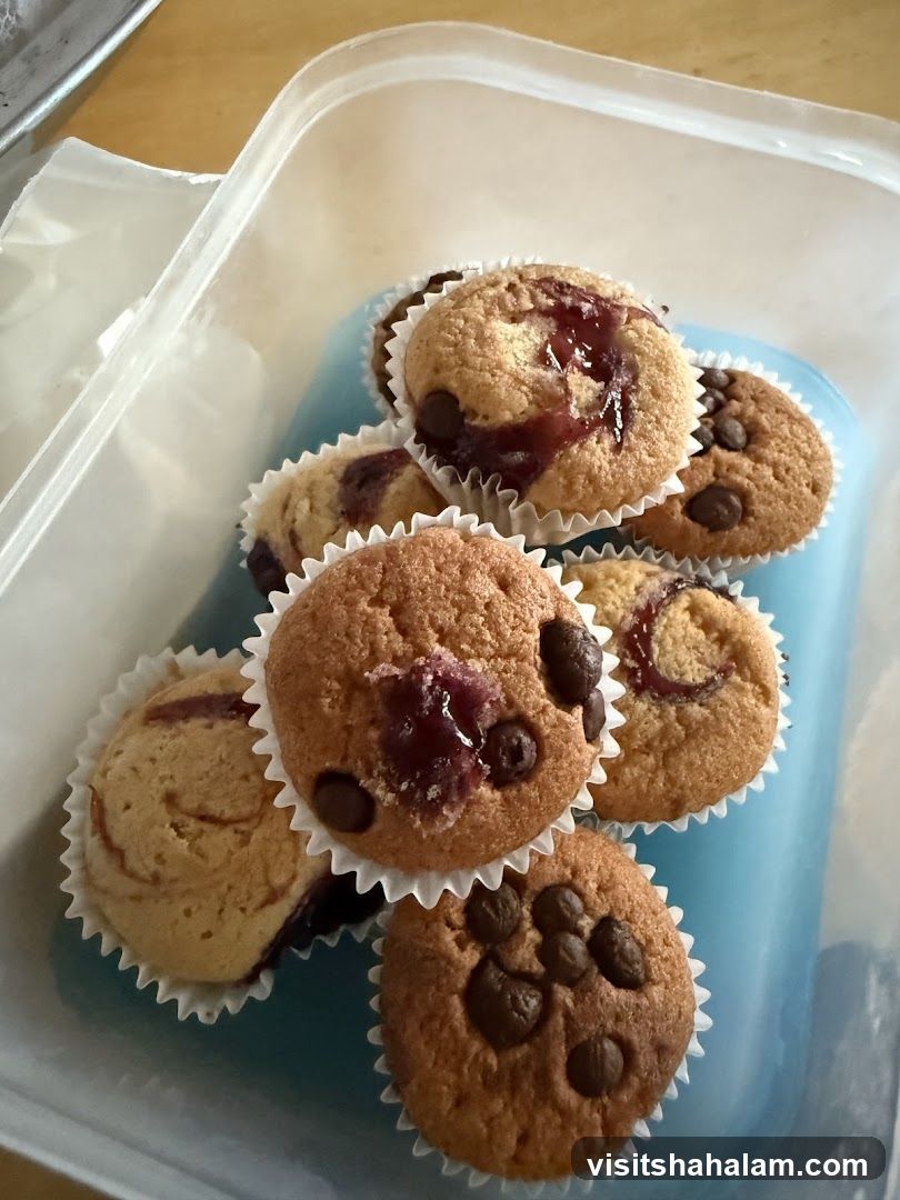 Muffins in a container