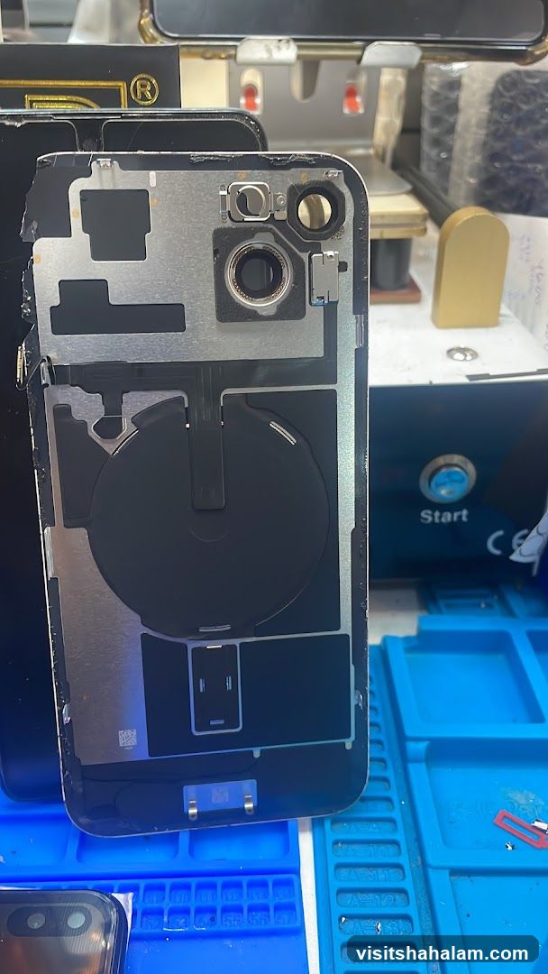 Disassembled Smartphone Components
