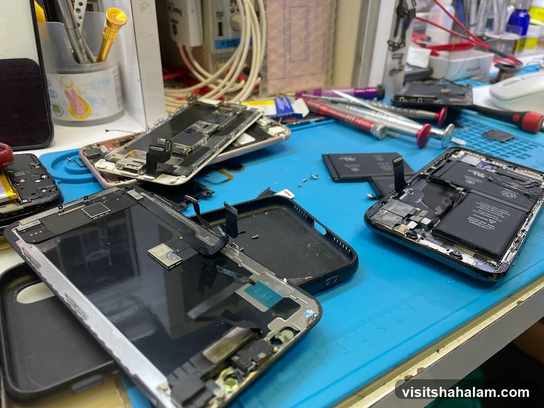 Disassembled Smartphones