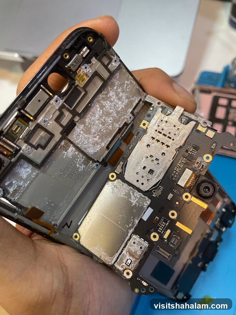 Disassembled Smartphone Circuit Board
