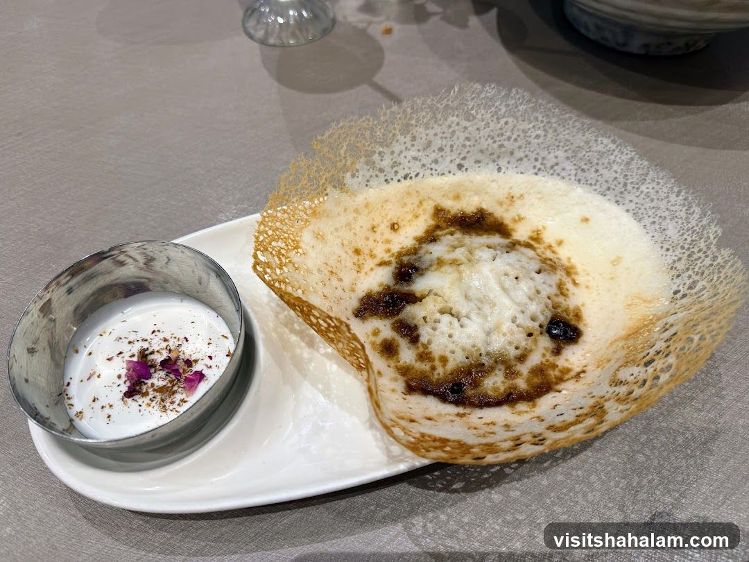 Appam with Coconut Milk