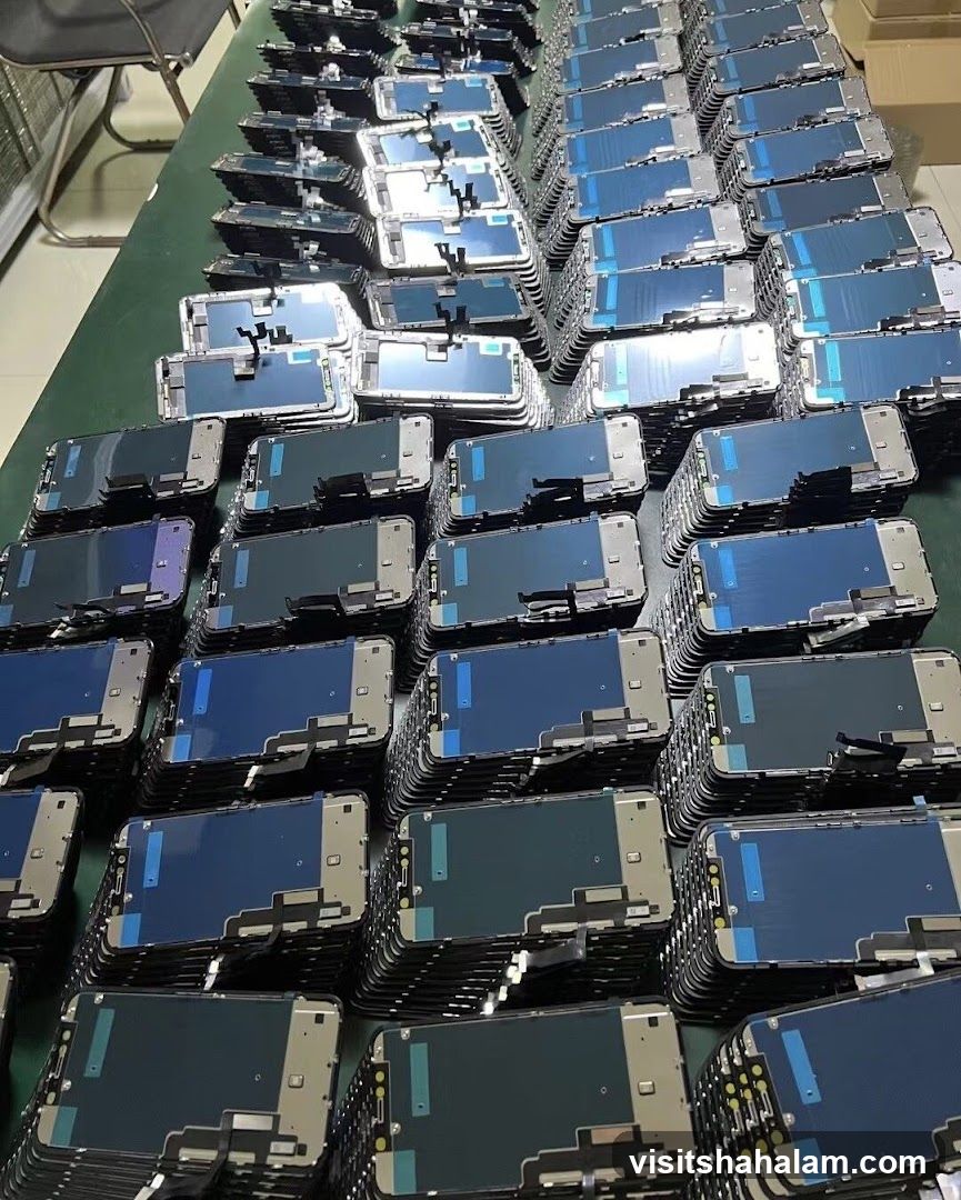 Stacks of Phone Screens