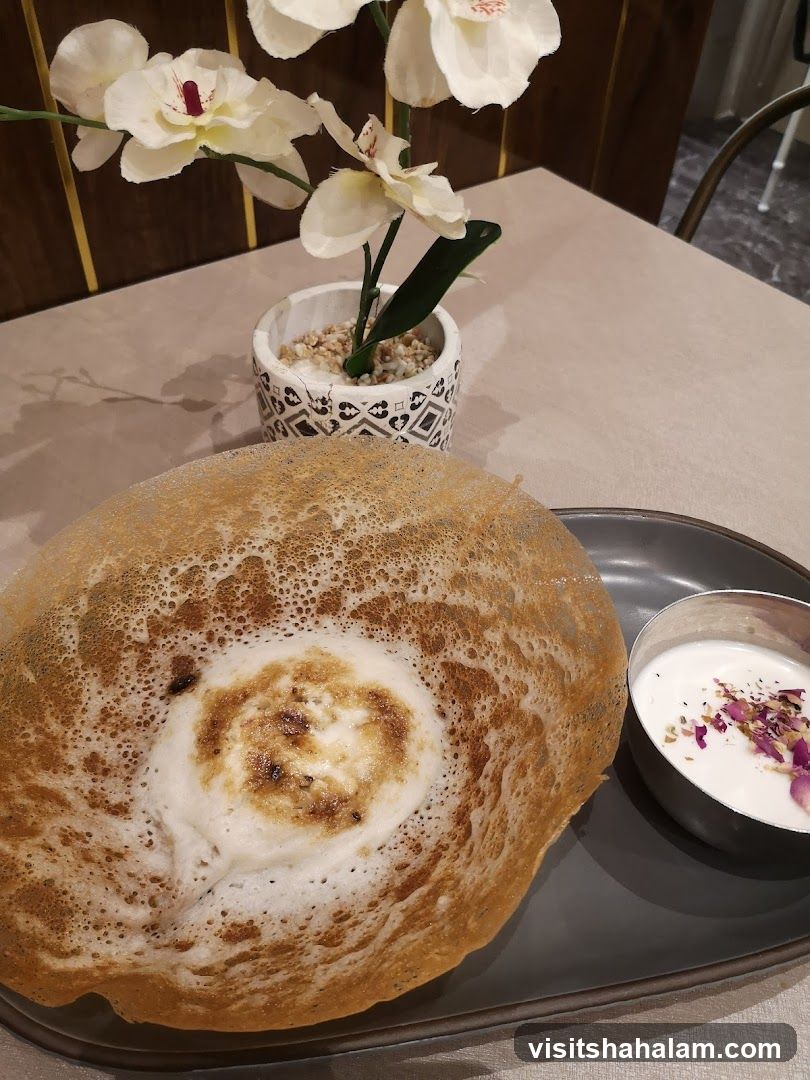 Appam with Coconut Milk