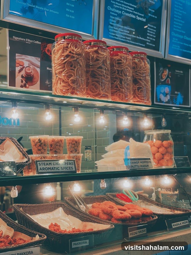 Indian Snacks and Drinks Display