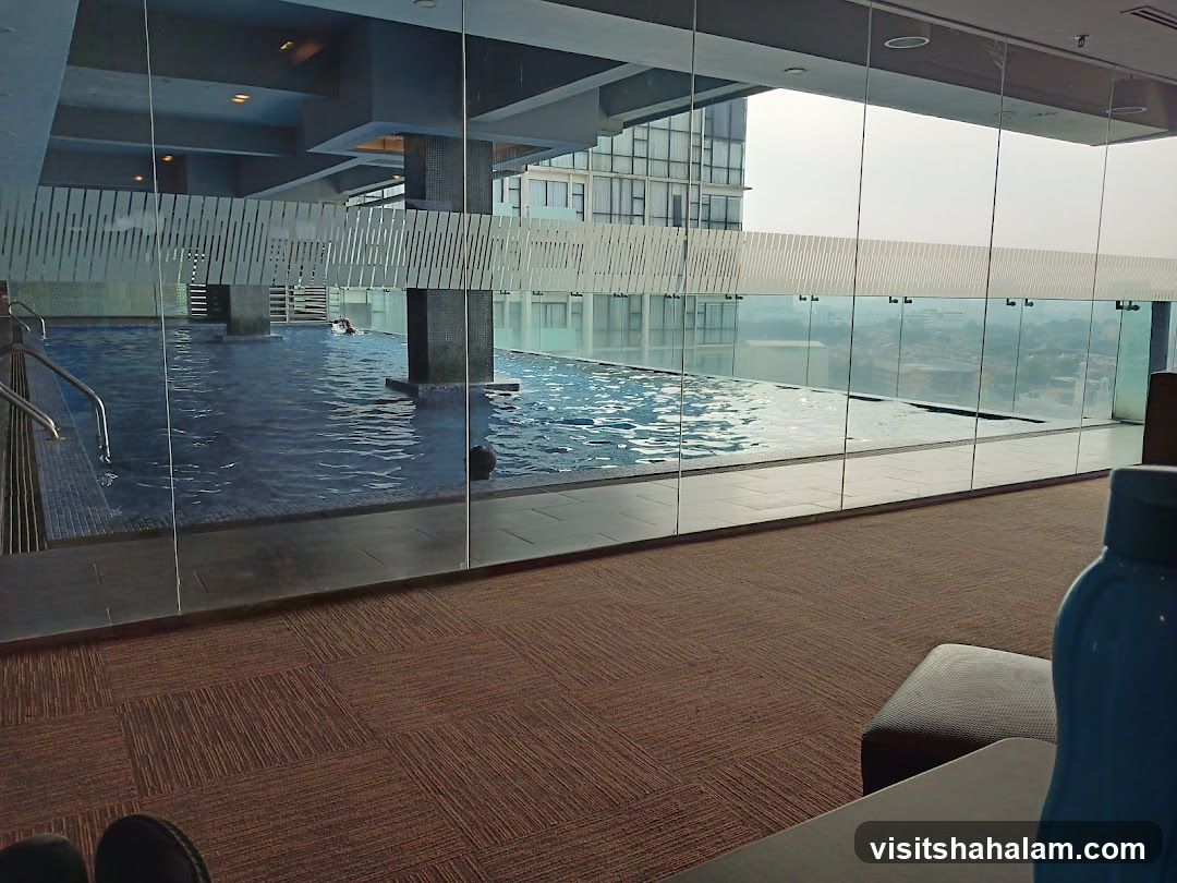 Indoor Swimming Pool with City View