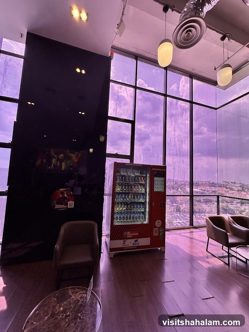 Vending Machine in a Lounge Area