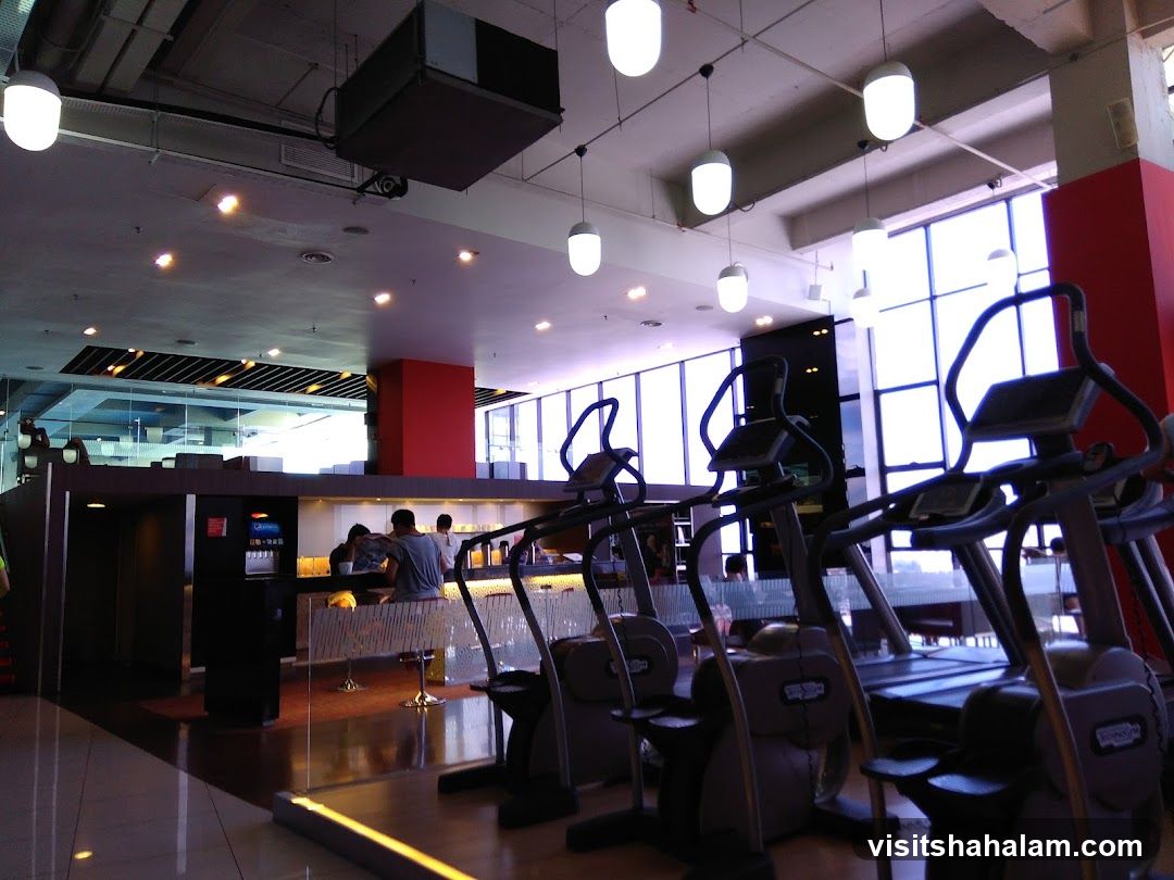 Gym with a Bar Area