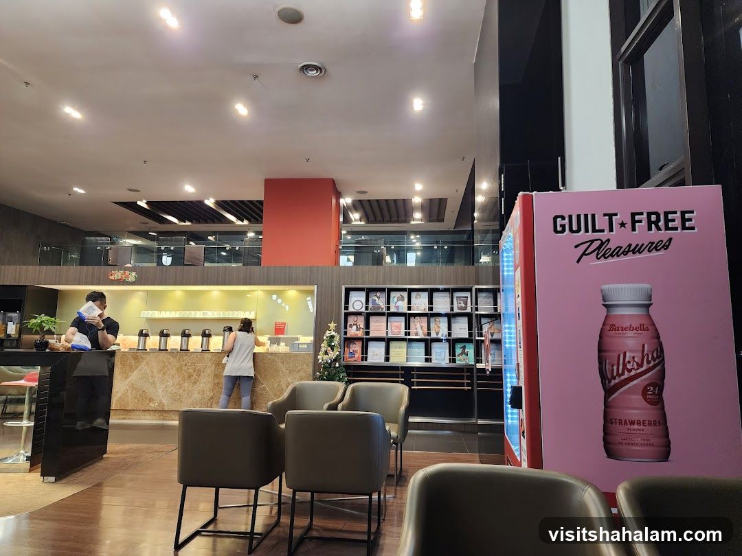 Vending Machine and Cafe Interior