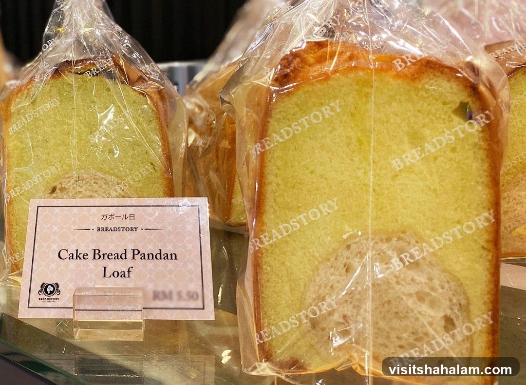 Pandan Cake Bread Loaf