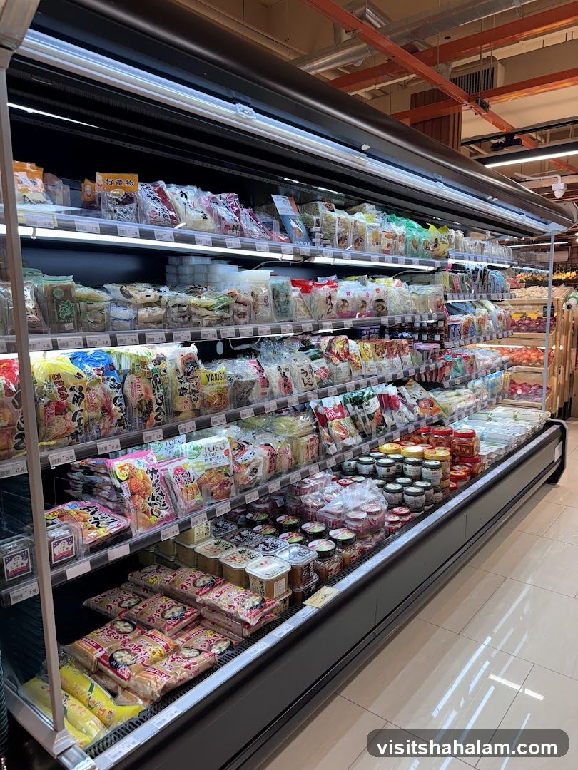 Refrigerated Display of Asian Food Products
