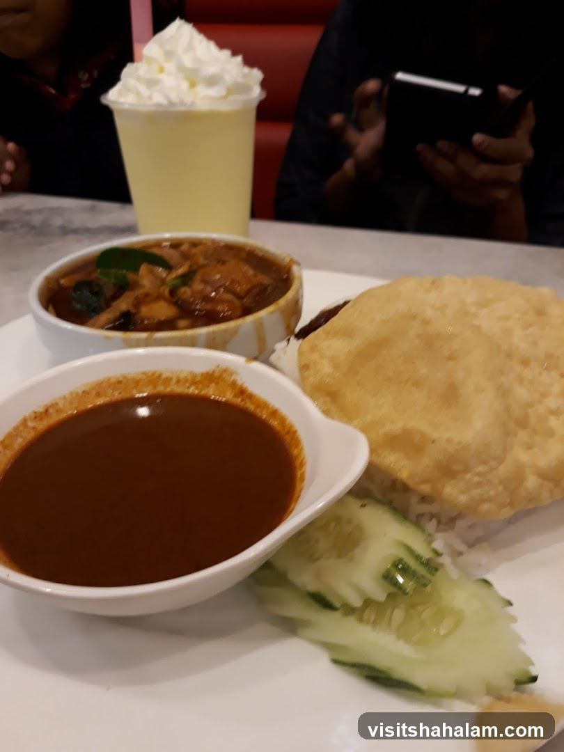 Curry with Rice and Drink