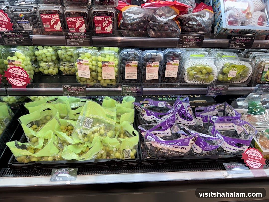 Grapes and Cherries Display