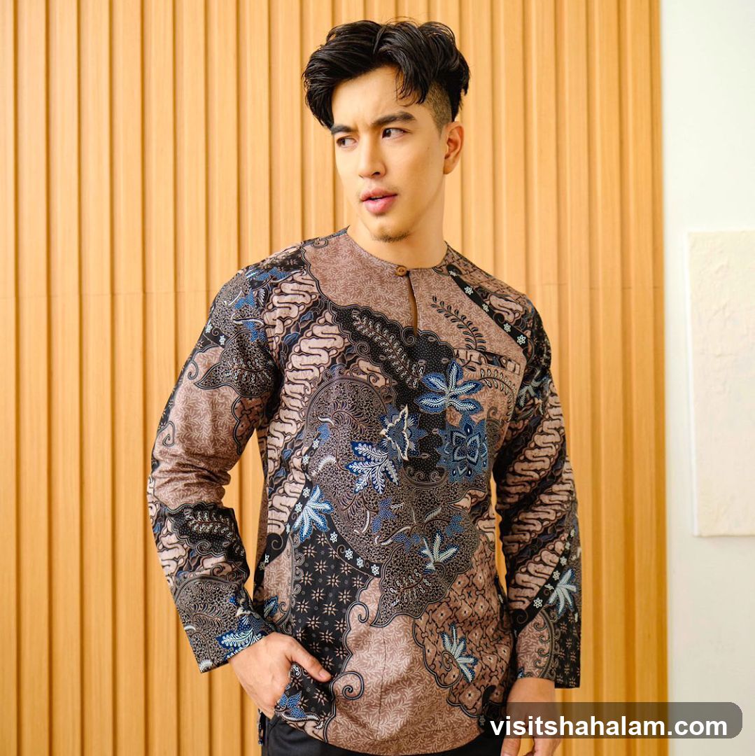 Man in Batik Shirt