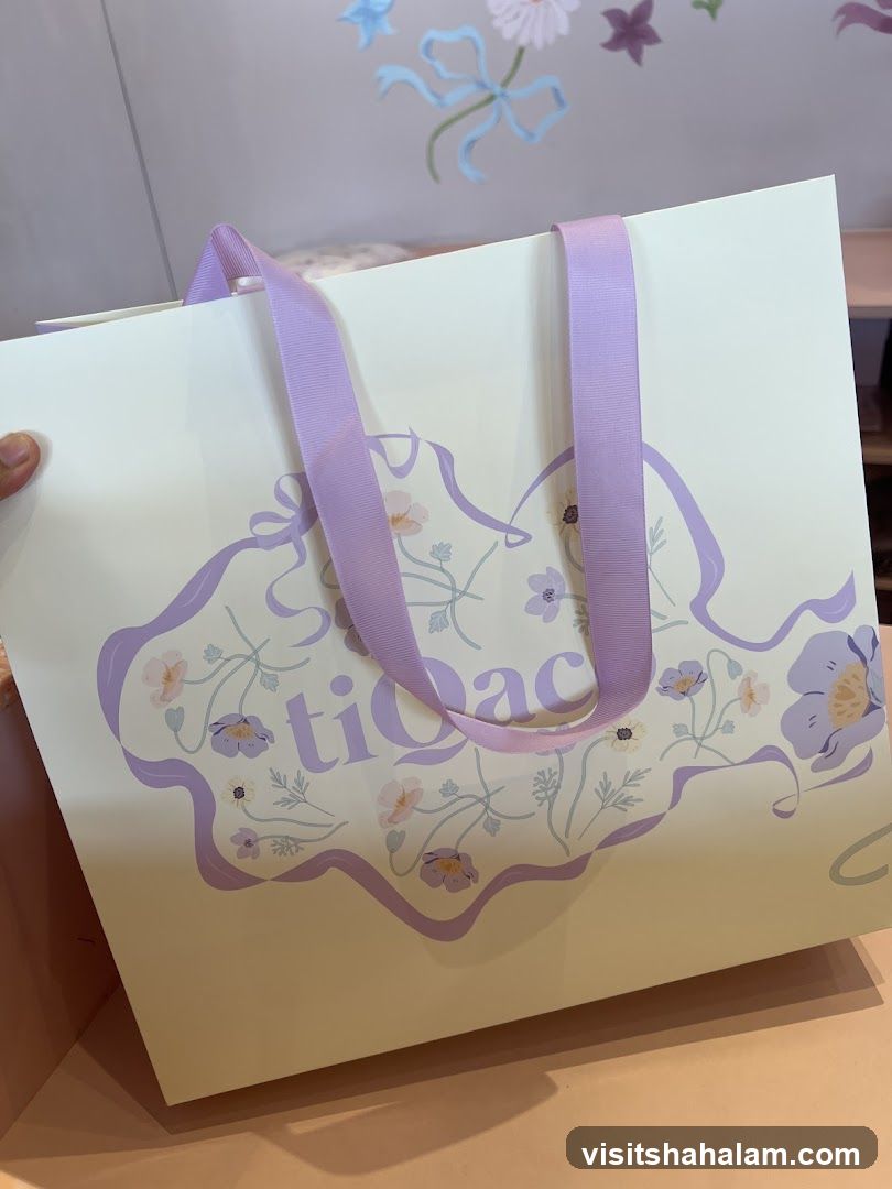 Gift Bag with Floral Design