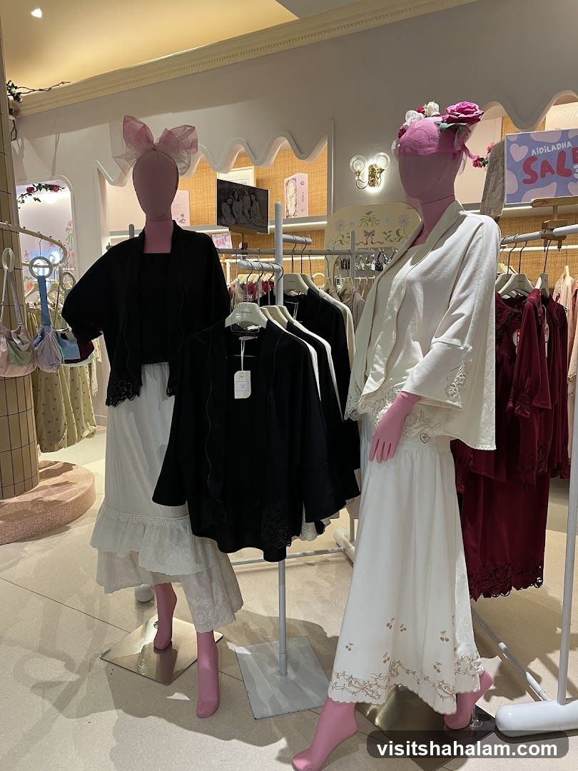 Mannequins in a clothing store