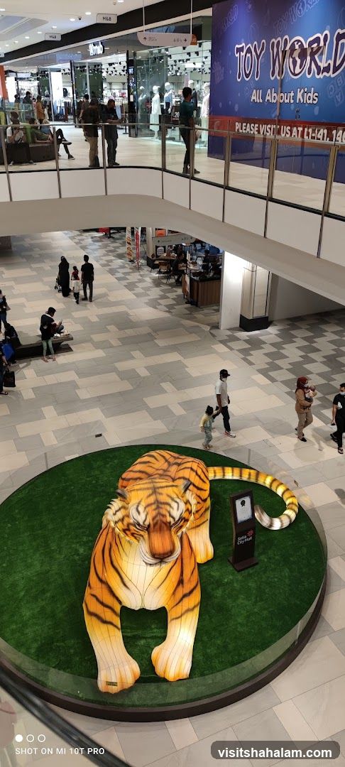 Mall Interior with Toy World Signage
