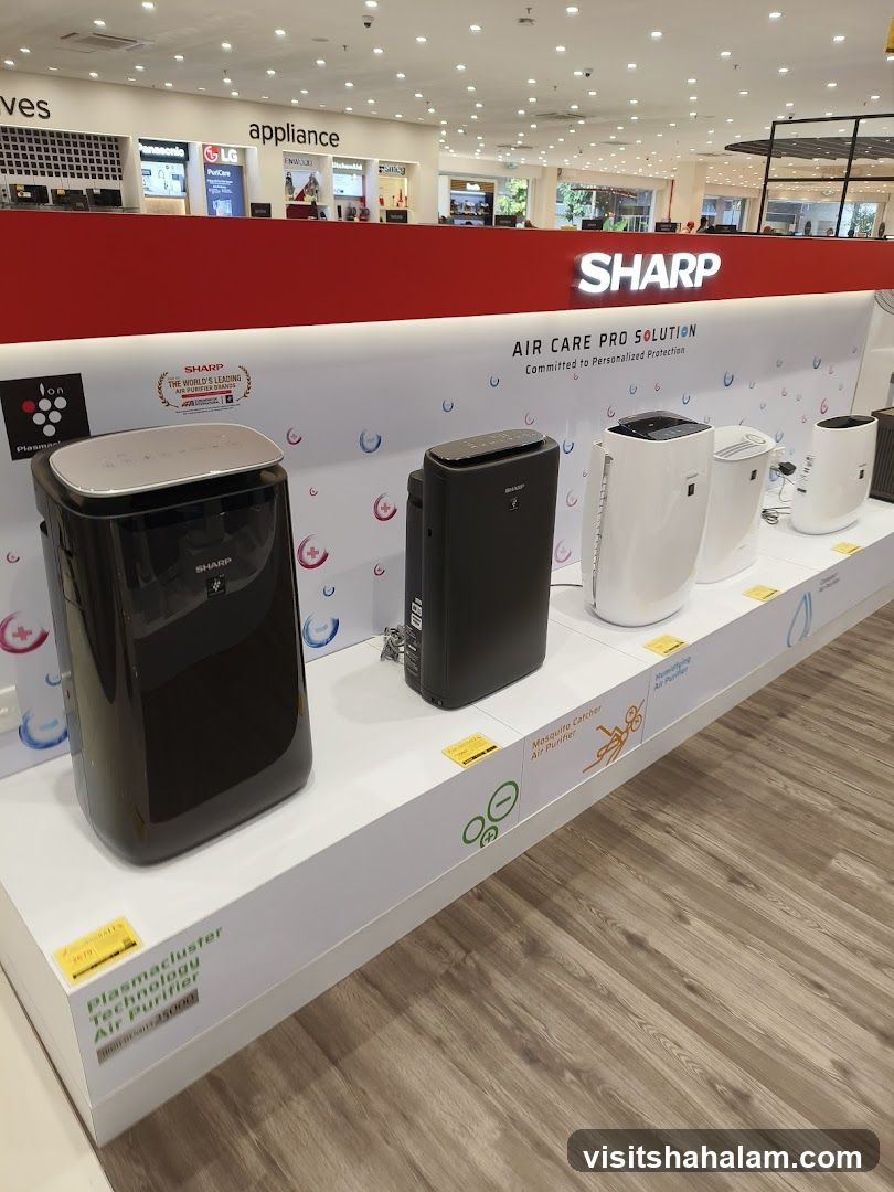 Sharp Air Purifiers Display
