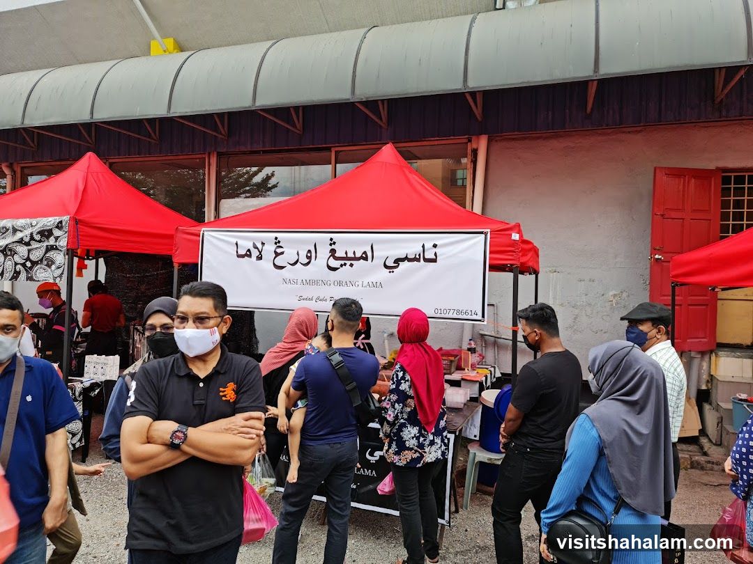 Food Stall with Arabic and Malay Signage