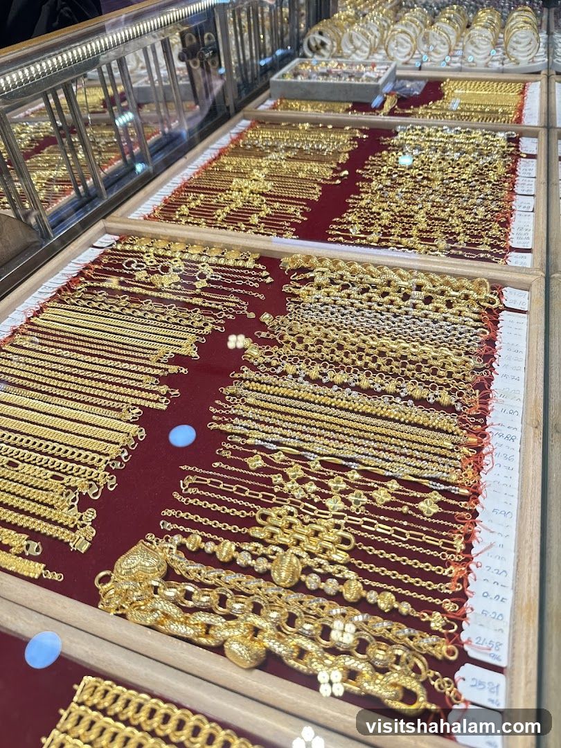 Gold Jewelry Display