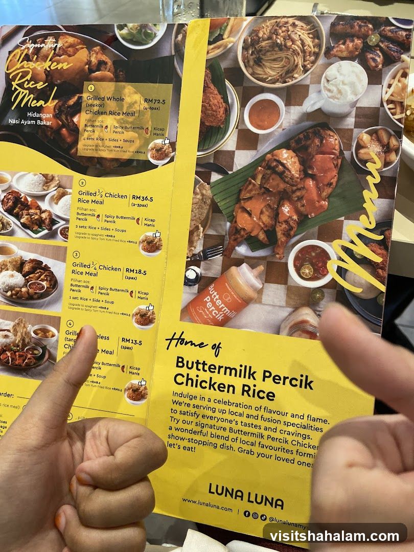 Buttermilk Percik Chicken Rice