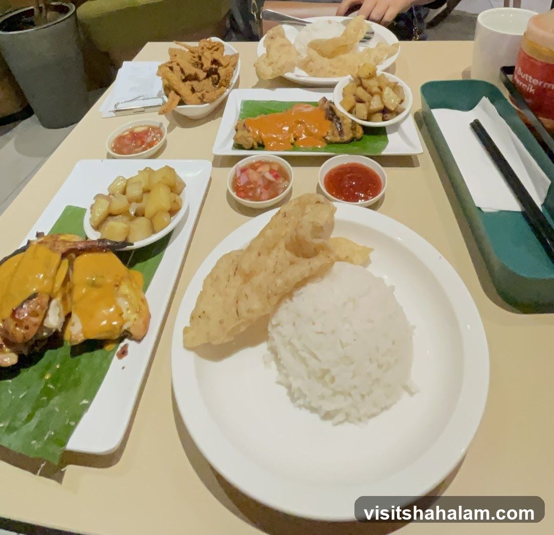 Table with various dishes