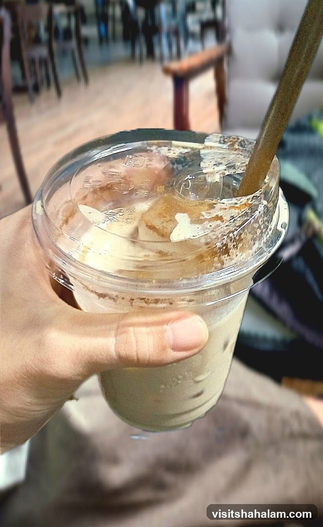 Iced Coffee with Straw
