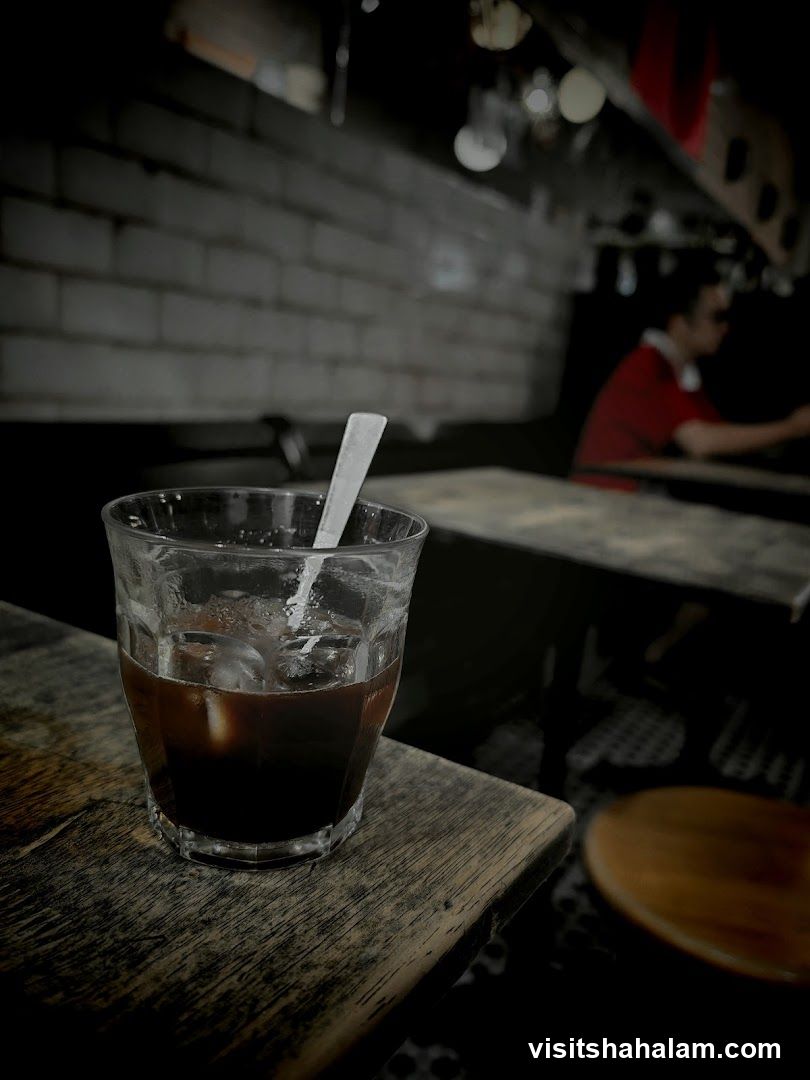 Iced Coffee on a Wooden Table