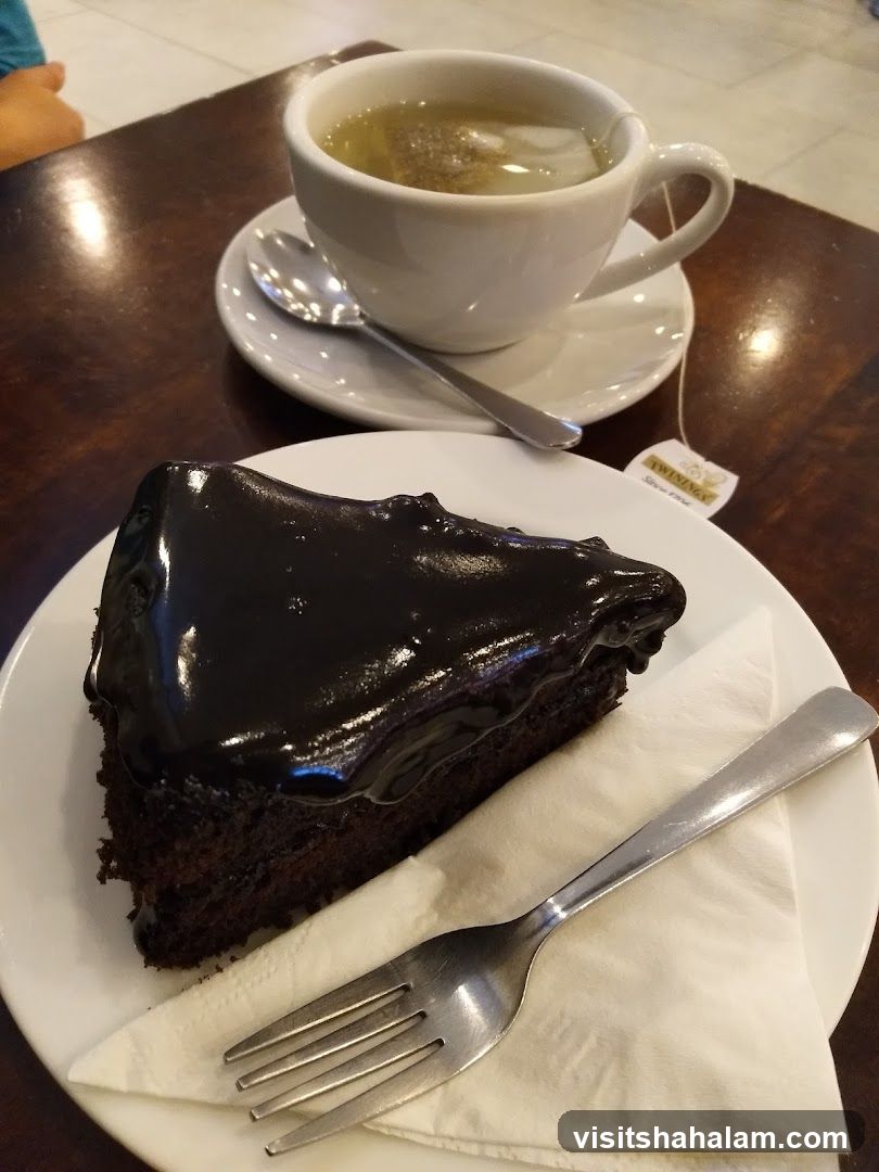Chocolate Cake and Tea