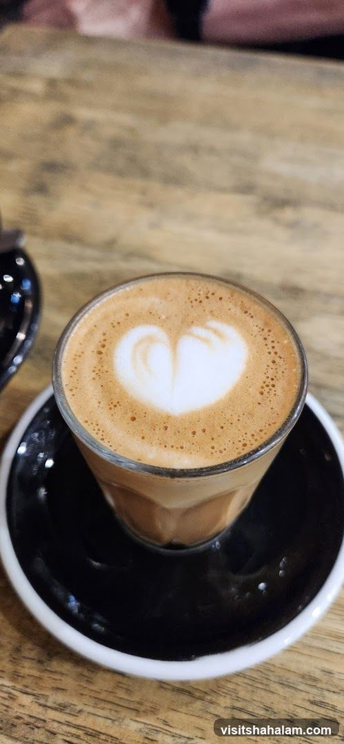 Latte with Heart Art