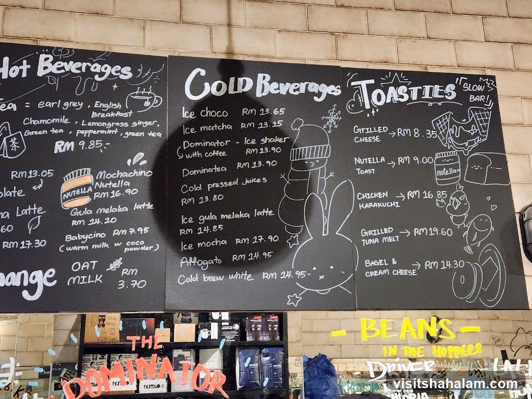 Hot Beverages, Cold Beverages, Toasties
