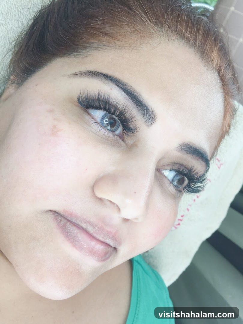 Woman with Eyelash Extensions