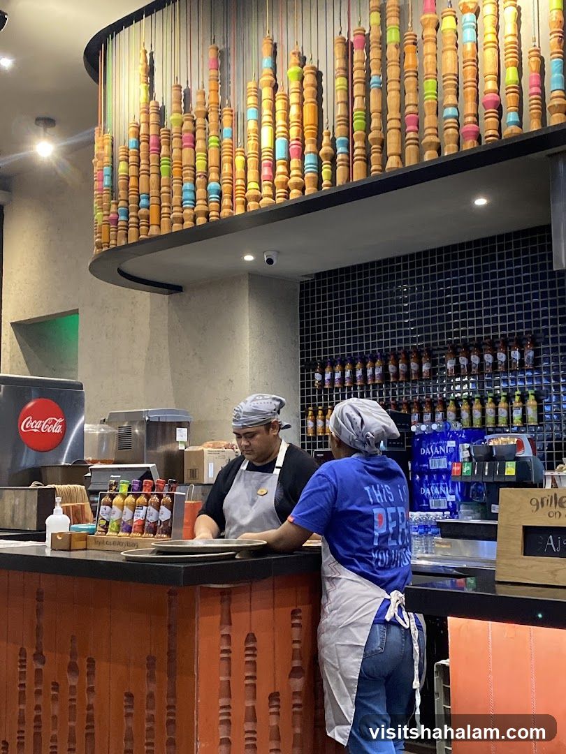 Restaurant Counter with Staff